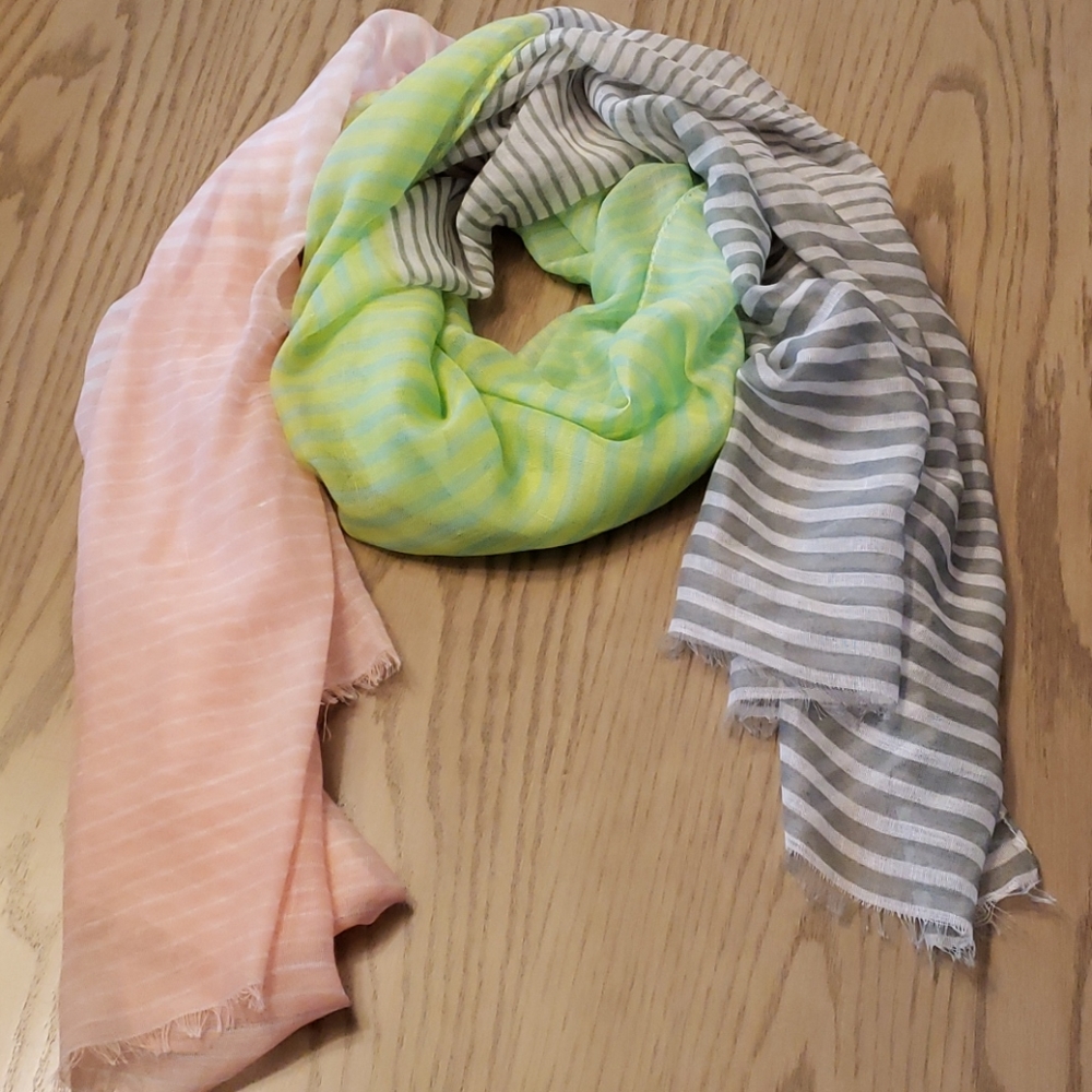 Sheer scarf.